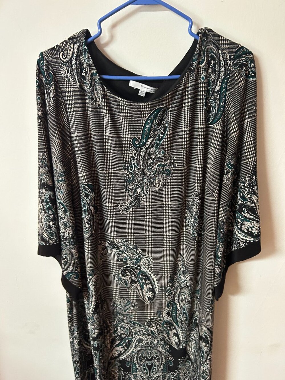 ⭐️Studio One New York Paisley Plaid Tunic Dress| Size 2X